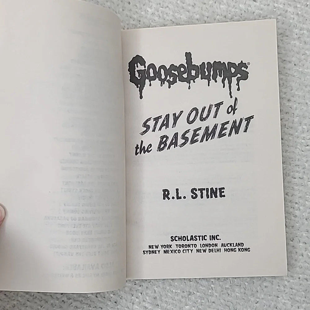 Goosebumps Series #2 Deep Trouble & #22 Stay Out of the Basement Paperback Books
